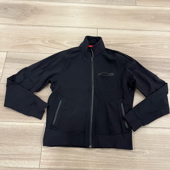 Lululemon Trainer Men"s Jacket Black M Full Zip - Picture 2 of 8
